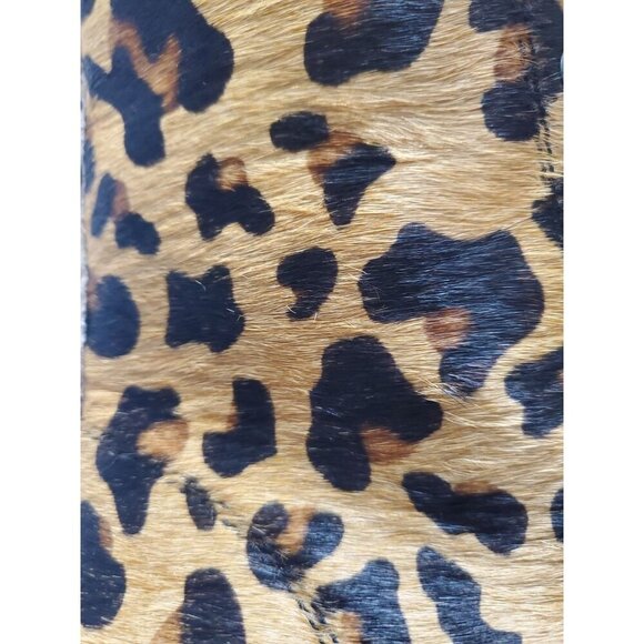 Myra Leopard Leather Inertia Boots Size 9 Lug Sole Boho 90's Y2K Grunge Hipster - Picture 10 of 12